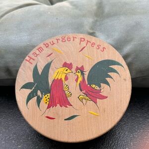 Vintage hamburger press